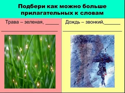 На берегу трава выше колена найти прилагательное