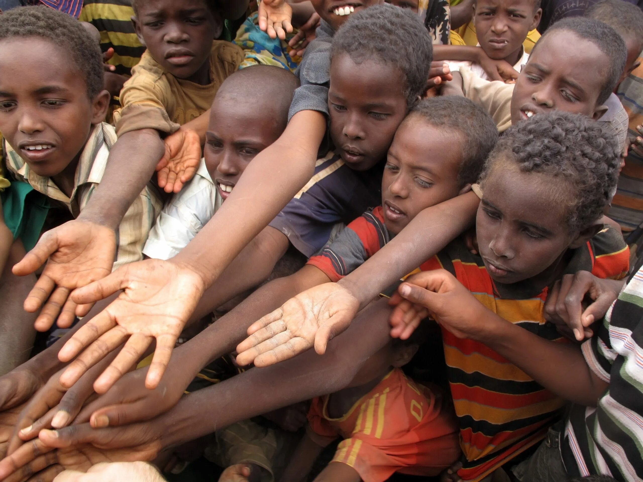 Starving people. Starving people