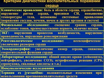 Диагностика воспалительных