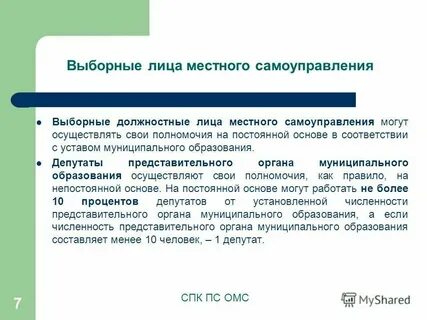 Иные органы и выборные должностные