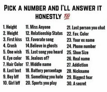 Pick a number
