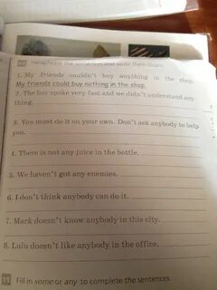 Paraphrase the sentences