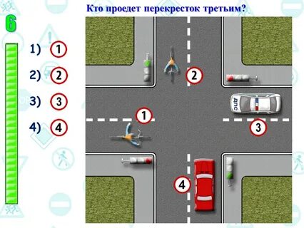 Подъезжаем к перекрестку
