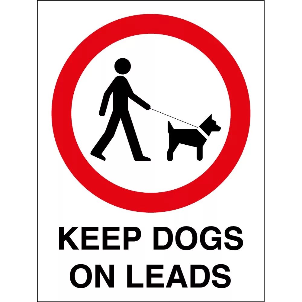 Dogs must keep on a lead. Keep your Dog on the lead. Keep a Dog. Lead on!.