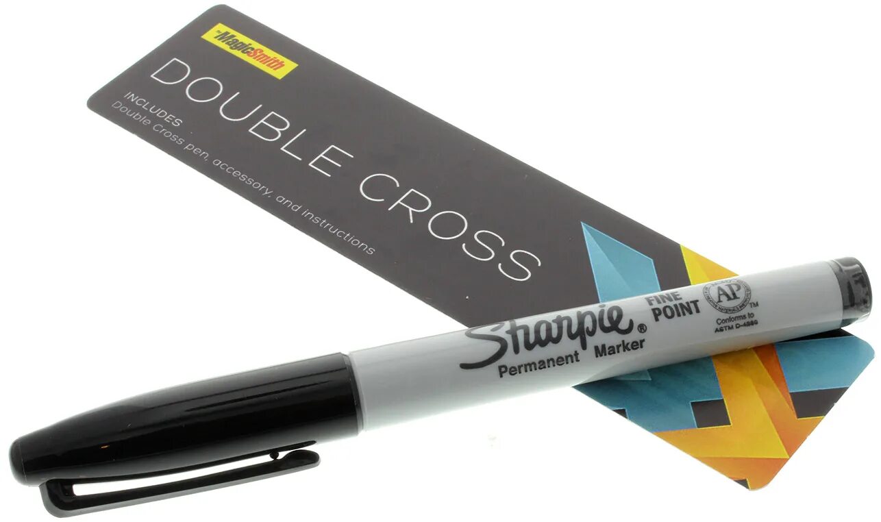 Double mark. Double Cross фокус. Marker Cross. Mark Southworth's Double Cross. Pocket Sharpie DVD видео.