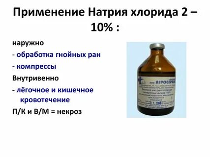 Солевой раствор для гнойной раны