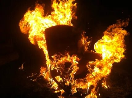 To be on fire