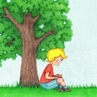 Мальчик под деревом