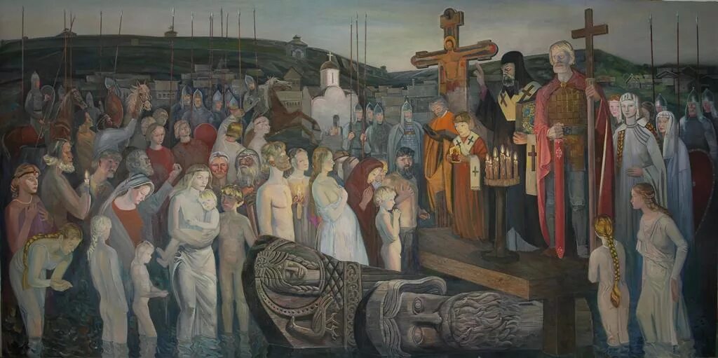Крещение европы. Мартынов крещение руси. картина крещение руси князем владимиром. крещение древней руси.