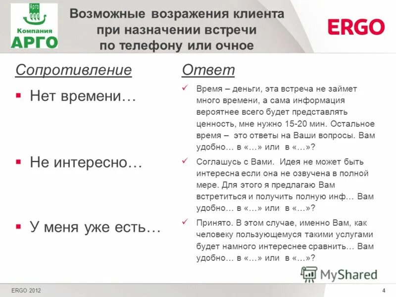 Возможные возражения. Отработка возражения не интересно. Возражения покупателей. Возвпадения покупателя. Несогласие по составу