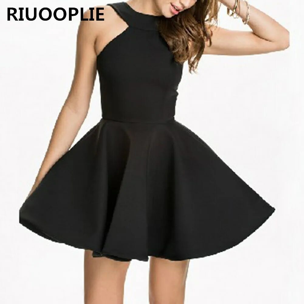 черные платья солнце. черное платье клеш. платье с пышной юбкой до колена. черные платья солнце. короткое черное платье с длинным рукавом.