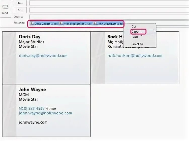 Vcard email. Vcard email