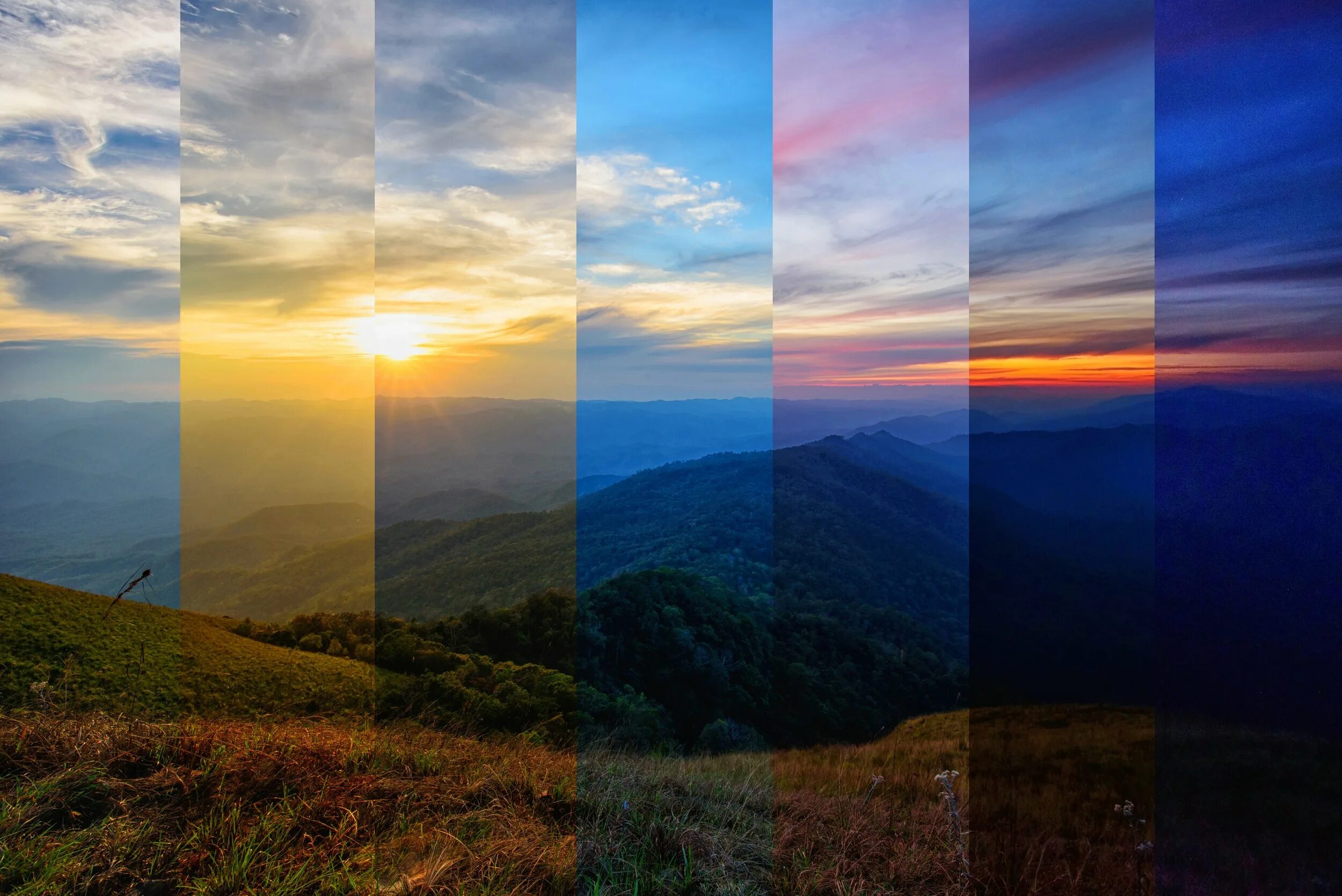 Different times of day