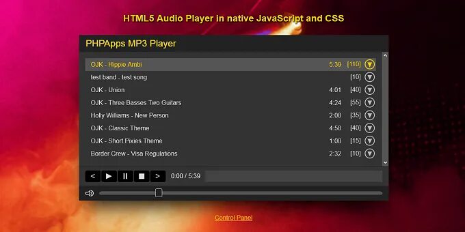 Audio css. Аудио в html. меню мп3 плеер. аудио в хтмл. js new audio.