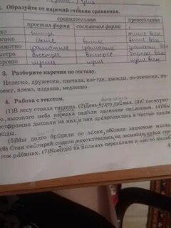 Слово наречие по составу