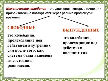 Колебание доклад