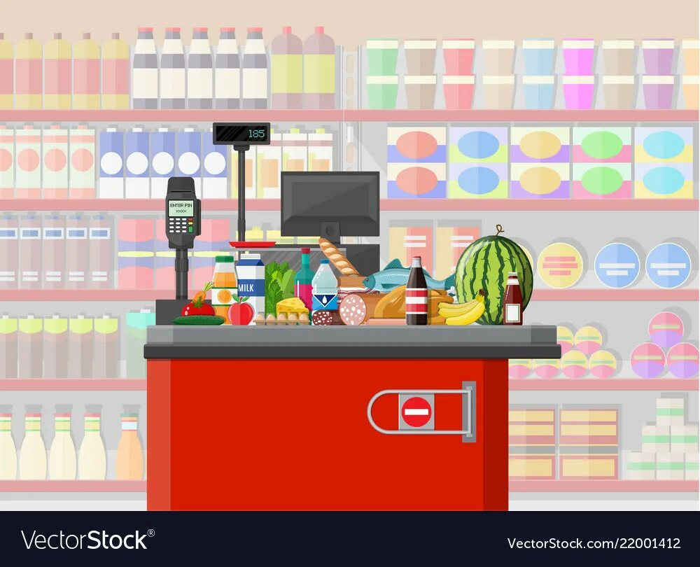 молодежь в супермаркете. что купить подростку. пара в супермаркете. покупатель в супермаркете. полки с продуктами флэт.