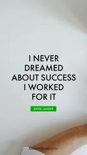 I never dream