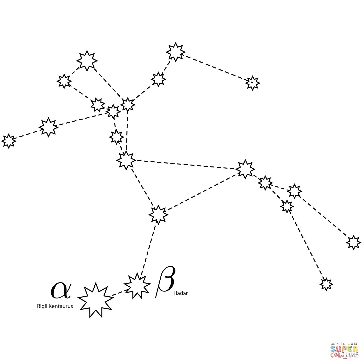 Раскраска созвездия. Центавр Созвездие схема. Созвездие Центавр схема по точкам. Альфа Центавра Созвездие рисунок. Созвездие Альфа Центавра схема.