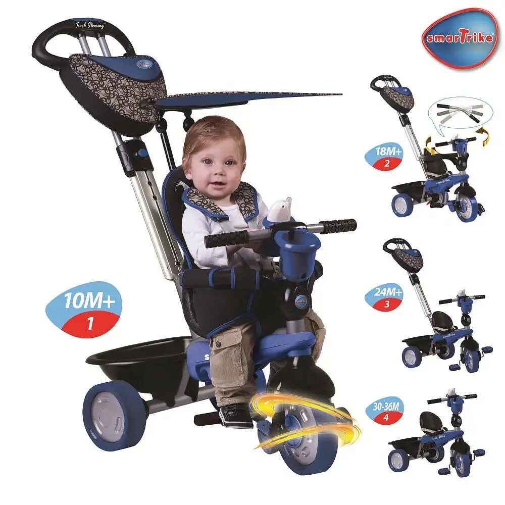 Велосипед с ручкой happy baby mercury. Smart trike велосипед 3-х колесный с ручкой. велосипед smart trike boutique touch steering. велосипед smart bebe трехколесный. детский велосипед с ручкой smartrike.