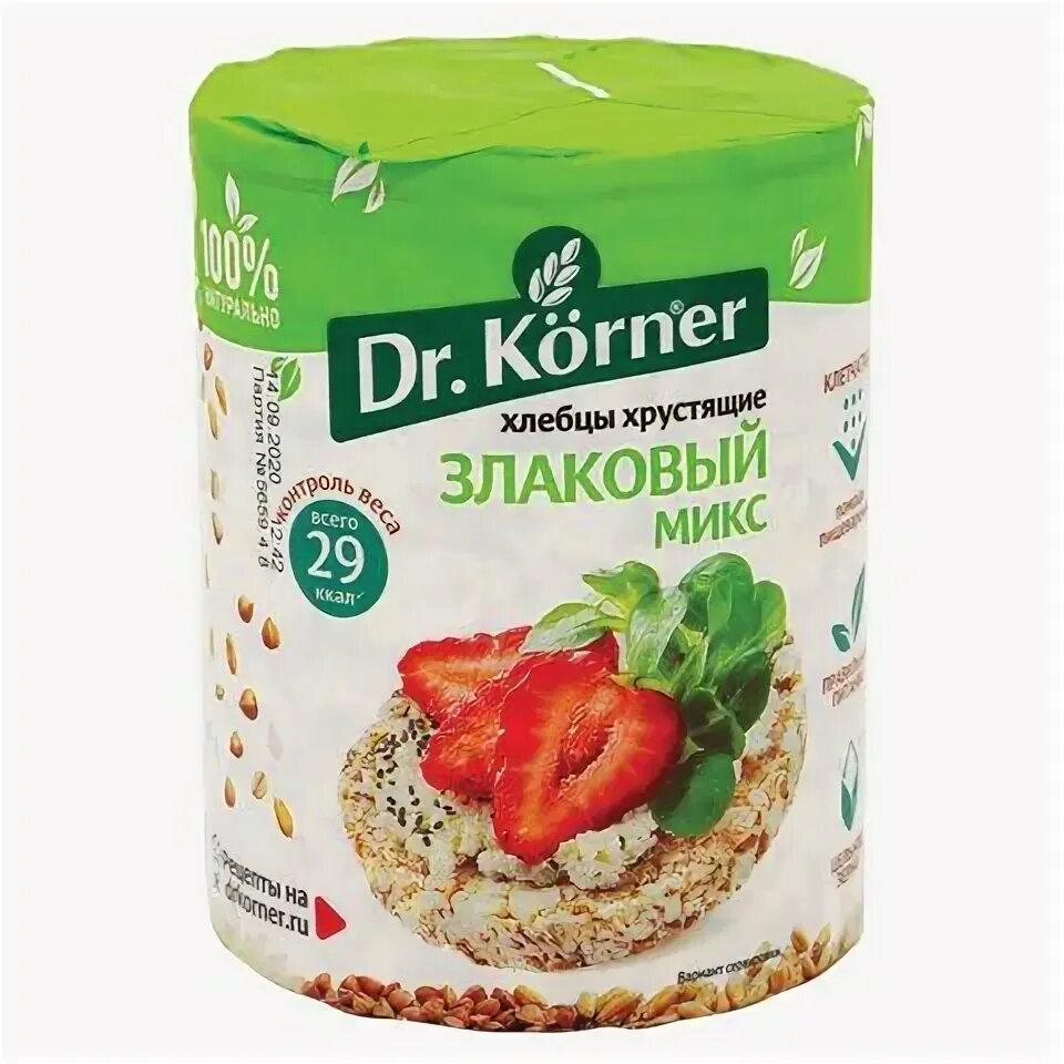 Хлебцы Dr. Korner / Доктор Корнер Злаковый микс, 100г / продукты питания - купит