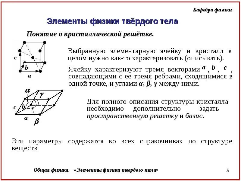 Физика твердого тела задачи и решения. Физика элементы. Элементы физики твердого тела. Базис в физике твердого тела. Элементарная ячейка кристалла характеризуется.