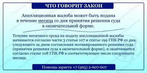 Получить решение после апелляции