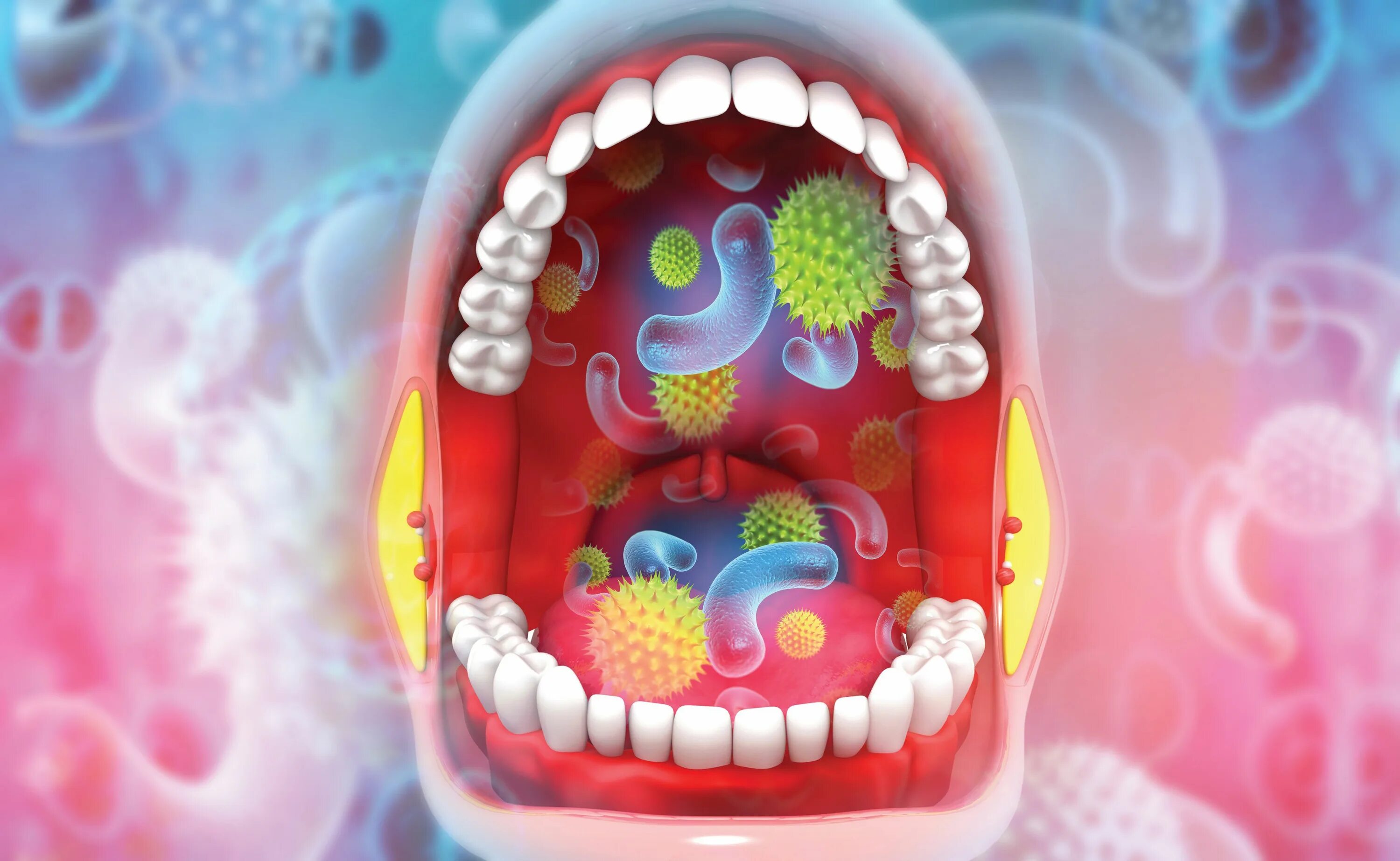 Микроорганизмы ротовой полости. Сколько бактерий во рту