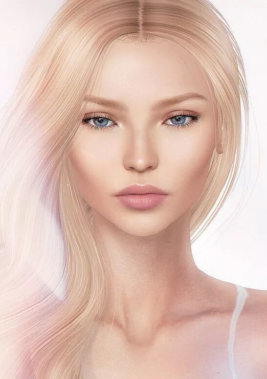 Blonde skin. LELUTKA second Life. Бьюти Болд. LELUTKA Greer. Angelica rosto.