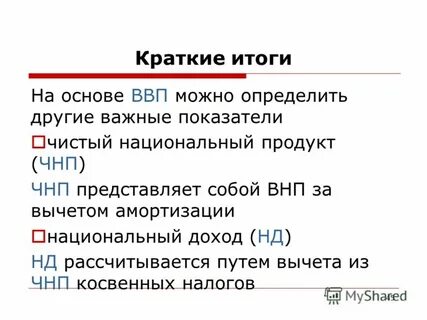 Основы ввп