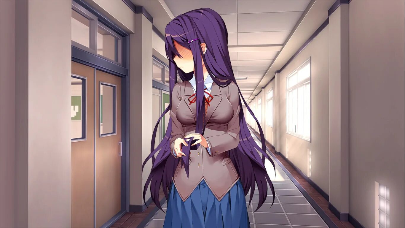 Юри доку доку. Yuri ddlc. юри доки доки литературный. ддлк скрины. юри doki doki.