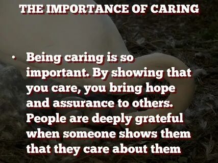 Caring meaning