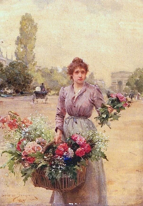 Французский художник Louis Marie de Schryver (1862-1942).