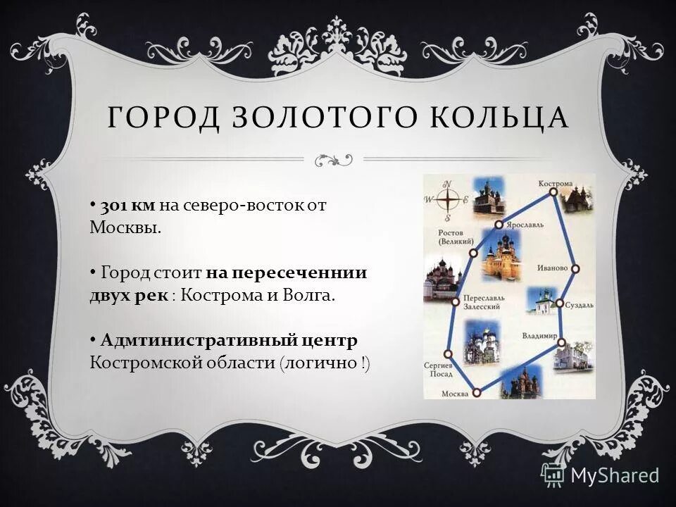 Города золотого кольца кострома сообщение 3 класс