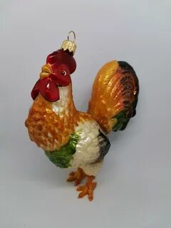 Елочная игрушка петух