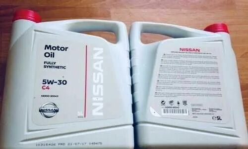 оригинальное масло ниссан 5w30 синтетика