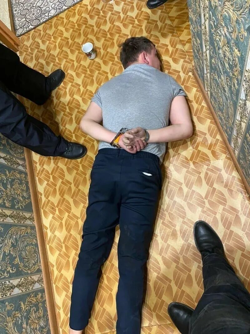 Был задержан во время