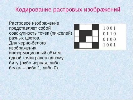 Черно белый растровый рисунок