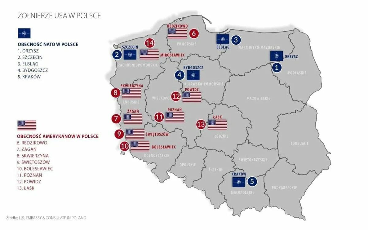 Польша находится в нато. Американские военные базы в Польше карта. Американские базы в Польше на карте. Военные базы НАТО В Польше. Военные базы в Польше на карте.