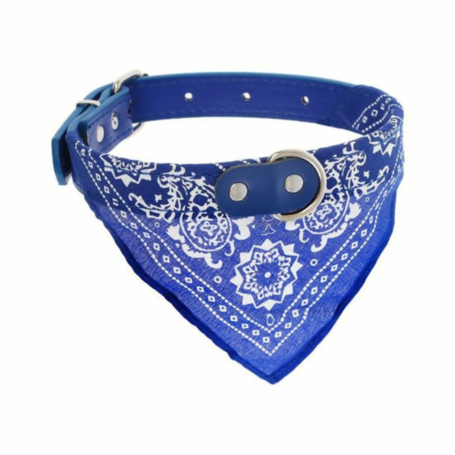 Ошейник-бандана для собак лапки, 30-48 см. Ошейник с платком для собак. Ошейник с банданой. Ошейник бандана для собак. Ошейник с платком для собак.