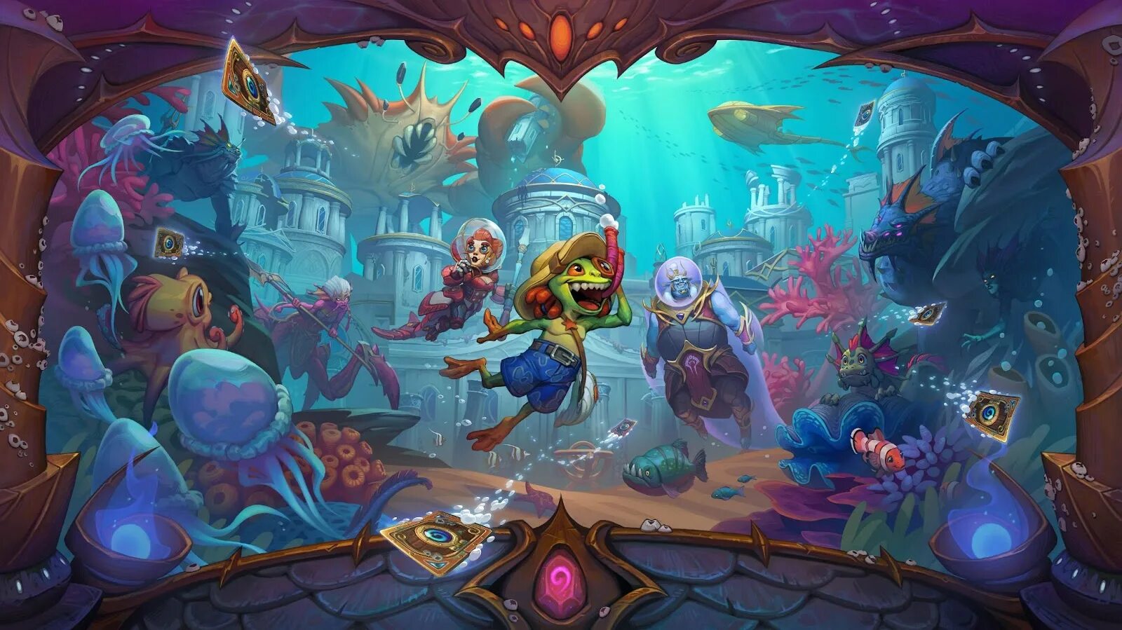 Hearthstone путешествие в затонувший город. Hearthstone Voyage to the Sunken City. Hearthstone Sunken City. Hearthstone Sunken City Art.