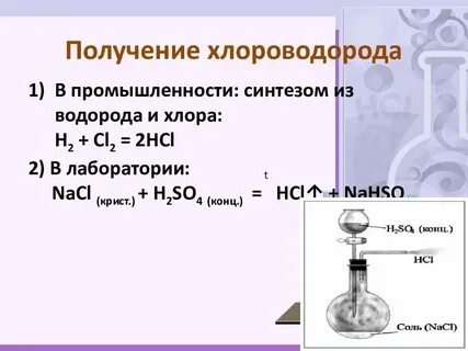 Свойства соляной кислоты 9 класс химия