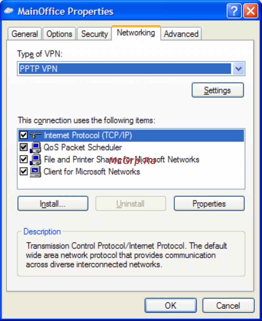 Vpntype com. VPN Windows XP. Windows NT 4.0 Dial up networking. TP client Windows. Internet settings properties.