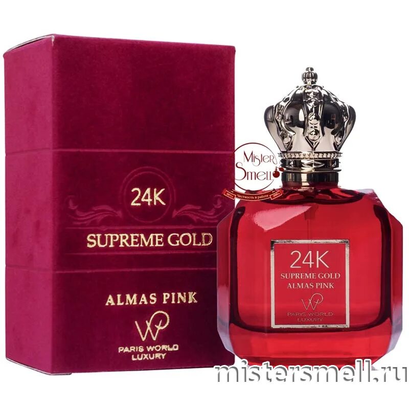 Supreme gold. Supreme Gold 24k Парфюм. 24k Supreme Gold Almas Pink EDP. Paris World Luxury 24k Supreme Gold Almas Pink. Духи 24 k Supreme.