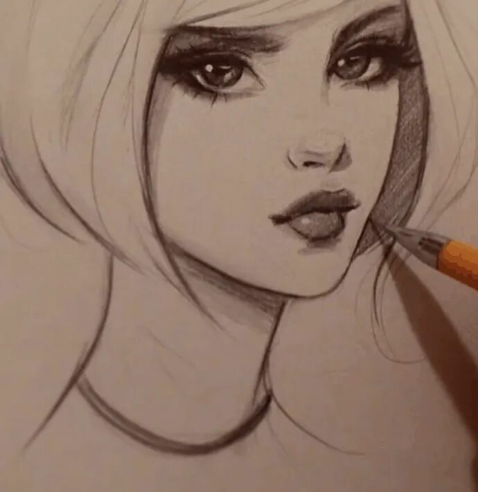 Девушка карандашом. Рисунок девочки карандашом. Красивые девушки карандашом. Красивые рисунки девушек карандашом.