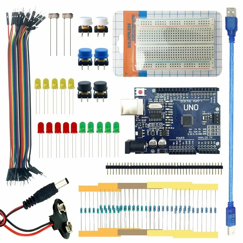 Options kit. Uno r3 starter kit. ардуино уно набор. набор ардуино на алиэкспресс. перемычки ардуино.