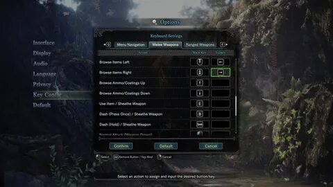 Select action