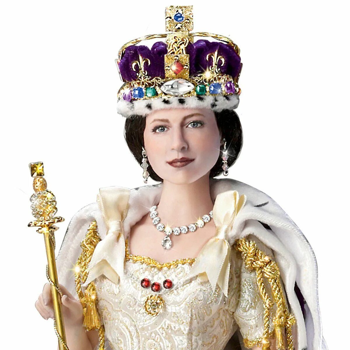 Кукла Queen Elizabeth II. Queen Королева. Царица Королева Императрица. Костюм королевы Элизабет.