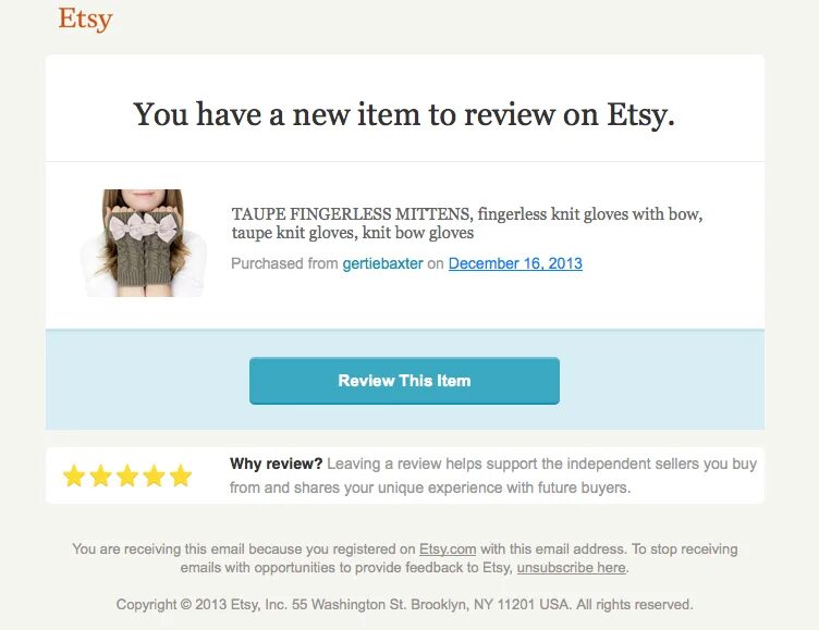 This is my email. Reviews email. to review. етси работает. баннер подтверждения заказа etsy.
