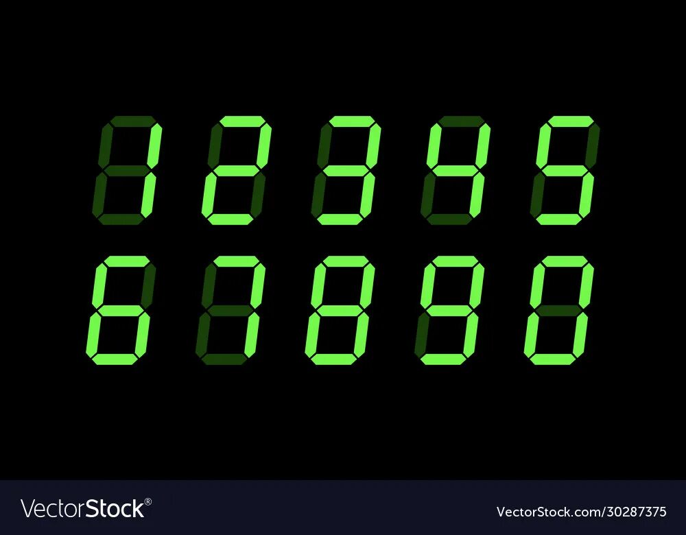 Digit number. Digit digit. постоянные числа на цифровых часах. монитор цифры вектор. android:digits цифры и -.